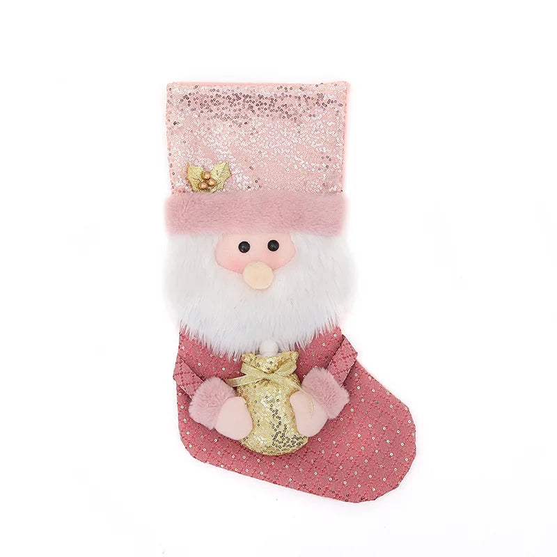 Pink Holiday Stocking